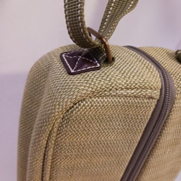 Picnic at Ascot Wine TOTE Bag w SHOULDER STRAP Outdoor cheese crackers Carrier - Picture 10 of 12